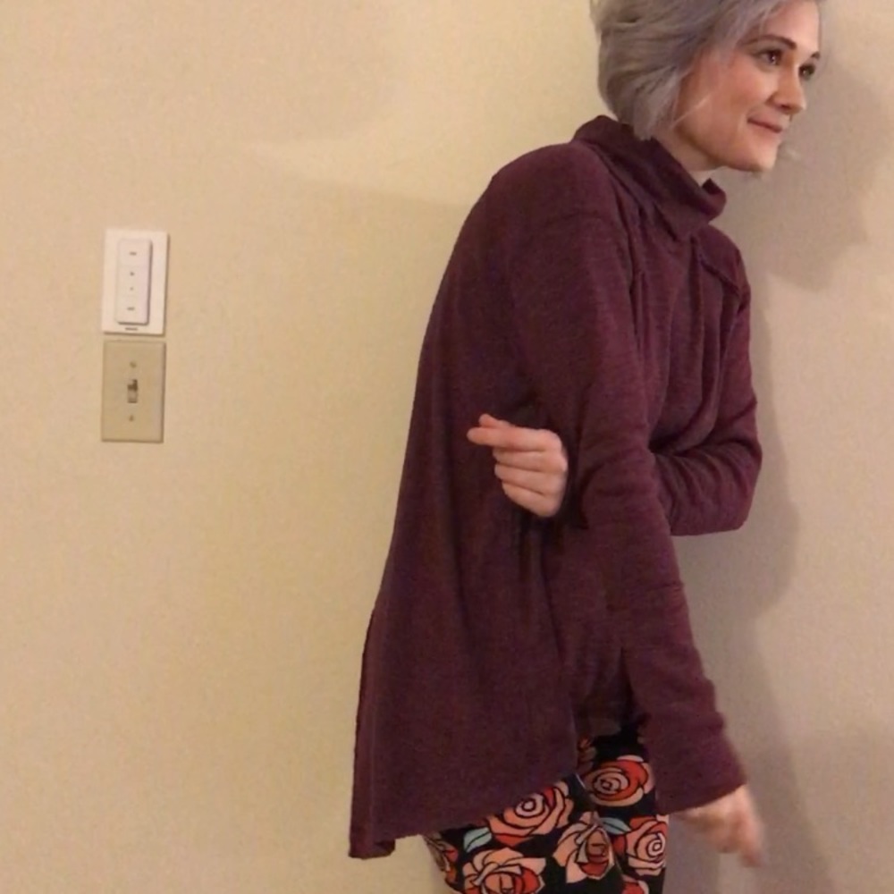 Free People slashes back turtleneck